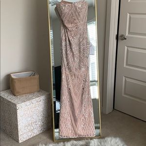 Dress the Population:  Greta Gown in Blush